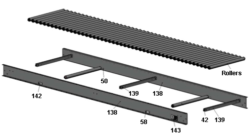 Belt Intermediate Roller Bed Parts